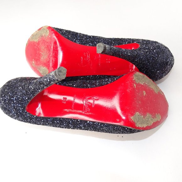 Christian Louboutin Very Prive 120 Glitter Pumps - Picture 11 of 16